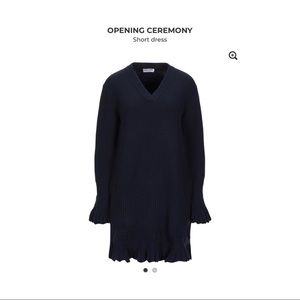 Opening ceremony short dress.